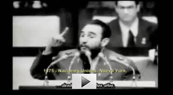 Fidel Castro habla de la intervención cubana en Angola en la ONU (1975)