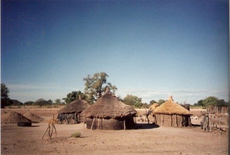kimbos Kimbos en el sur de Angola, cerca de la frontera con Namibia
